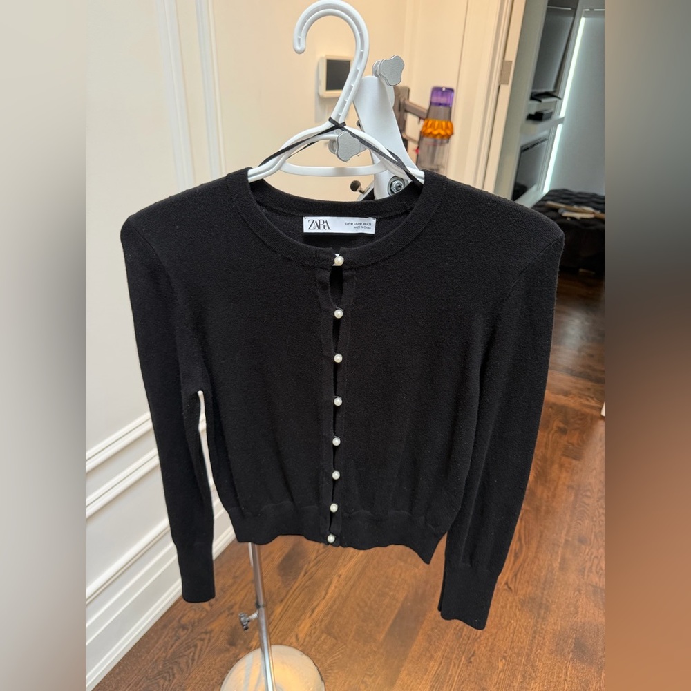Zara Pearl Button Jacket - Picture 2 of 7